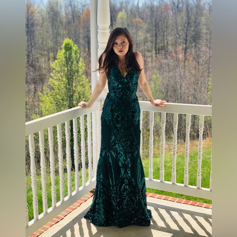 Morilee Madeline Gardener Emerald Green Dress